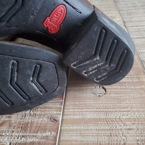 Justin's men western boots milo 12d brown - Picture 10 of 14